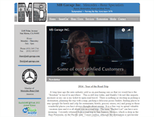 Tablet Screenshot of mb-garage.com